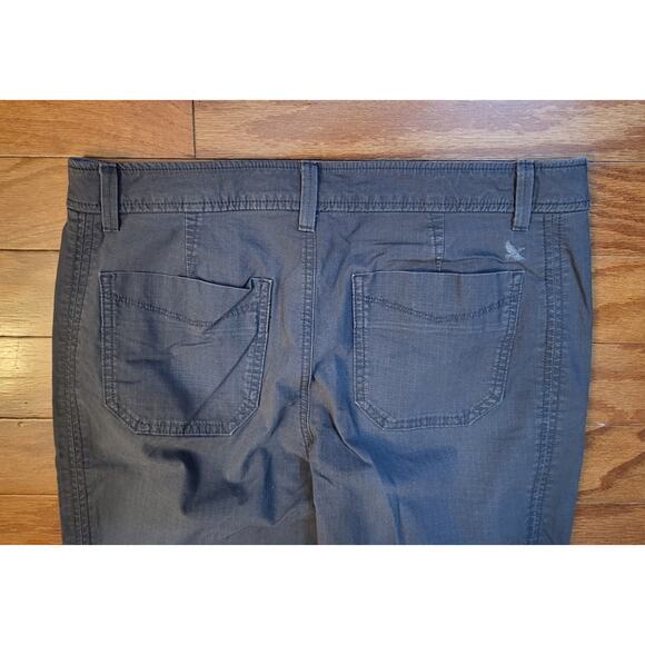 Eddie Bauer Women’s Size 8T Slightly Curvy Straight Leg Stretch Olive Gray - Picture 14 of 15